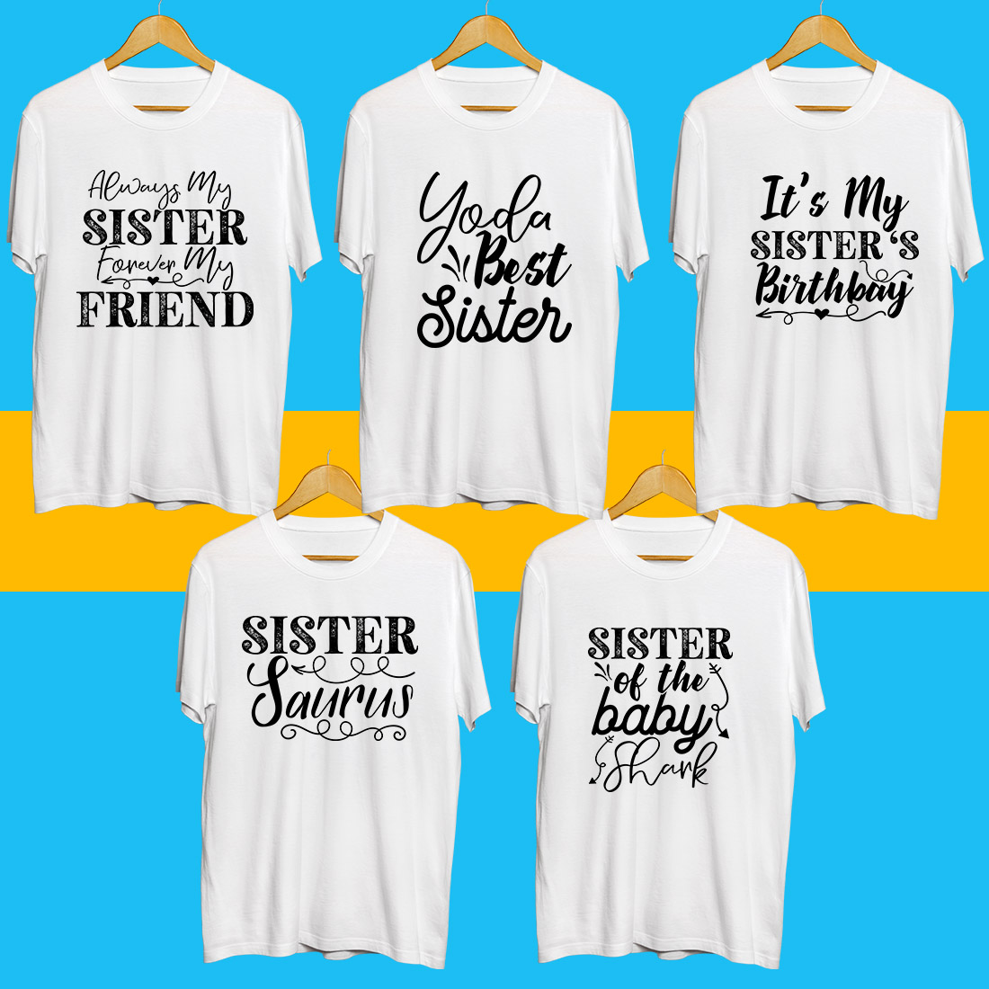 Sister SVG Bundle preview image.