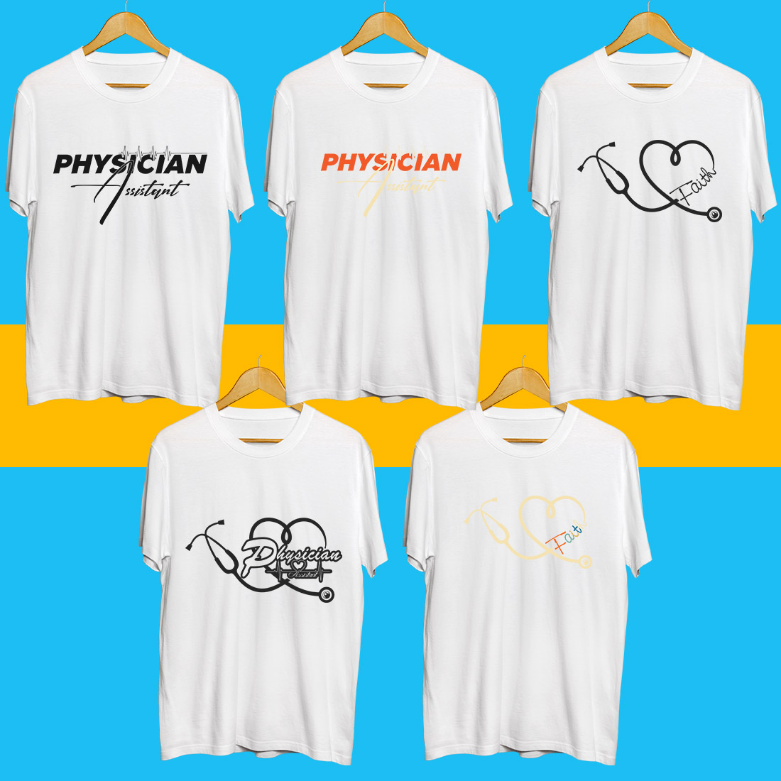 Physician Assistant SVG Bundle cover image.