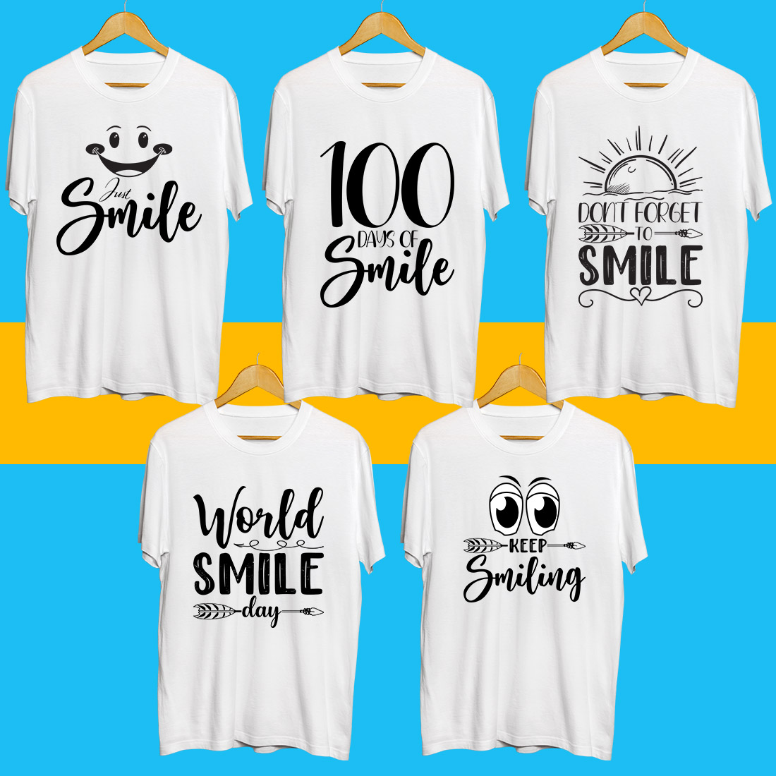 Smile Day SVG Bundle preview image.