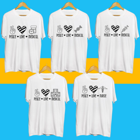 Peace love SVG Bundle cover image.