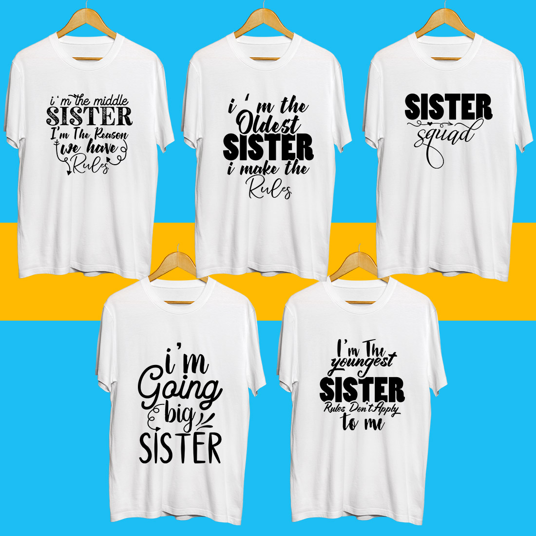 Sister SVG Bundle cover image.