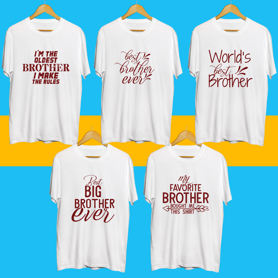 Brother Day T Shirt Bundle preview image.