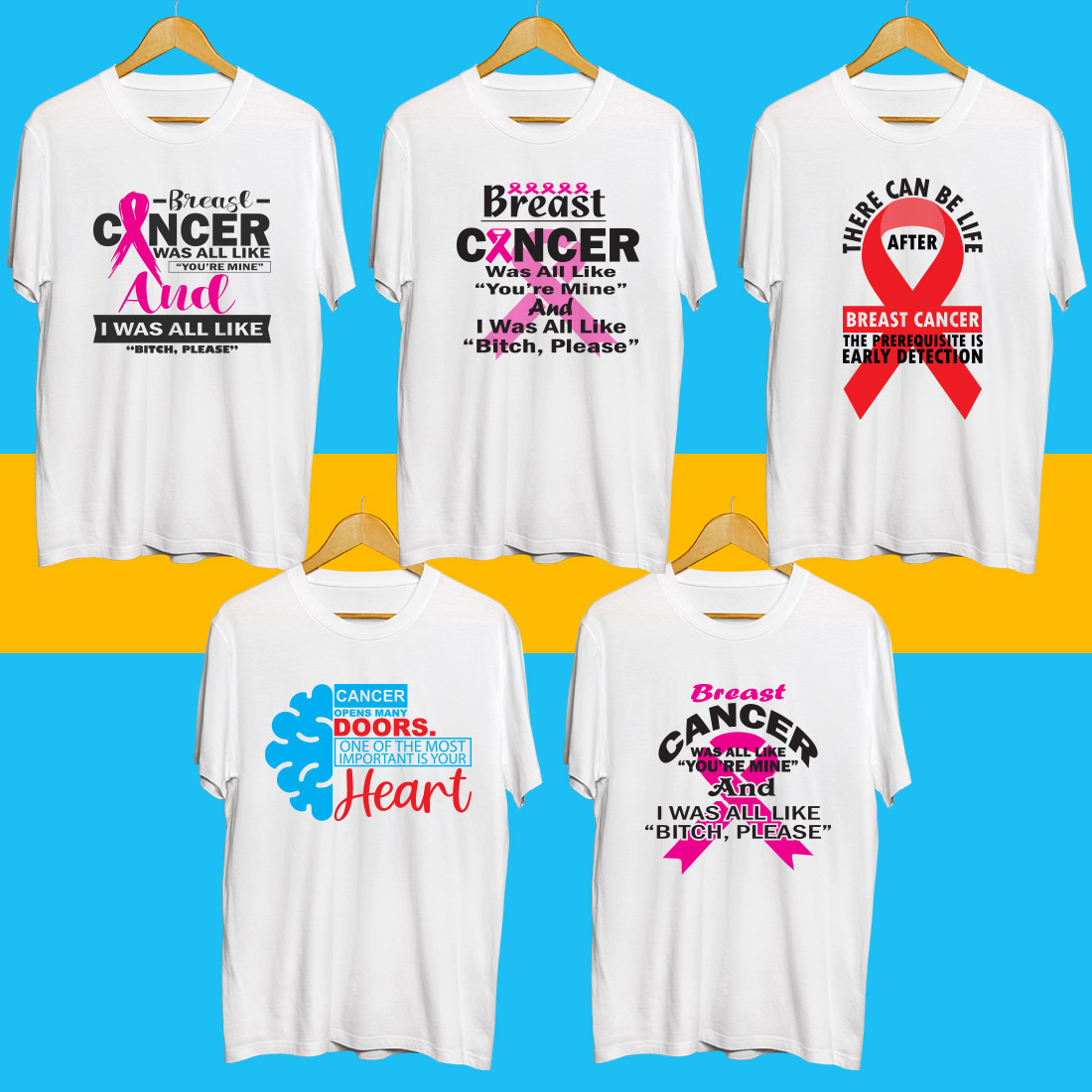 Cancer day SVG Bundle preview image.