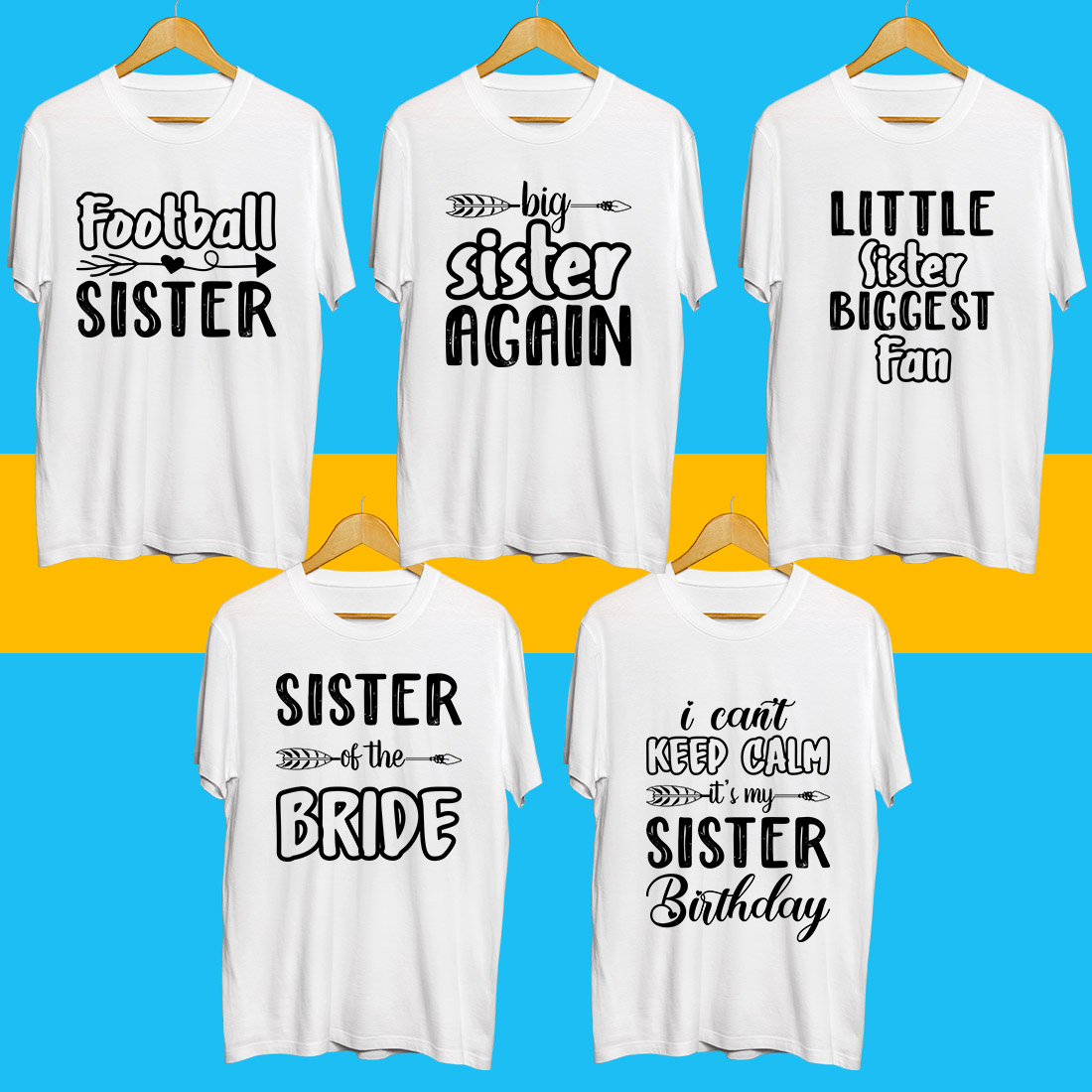 Sister SVG Bundle preview image.