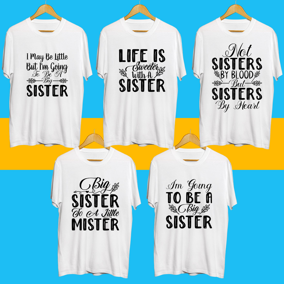 Sister SVG Bundle preview image.