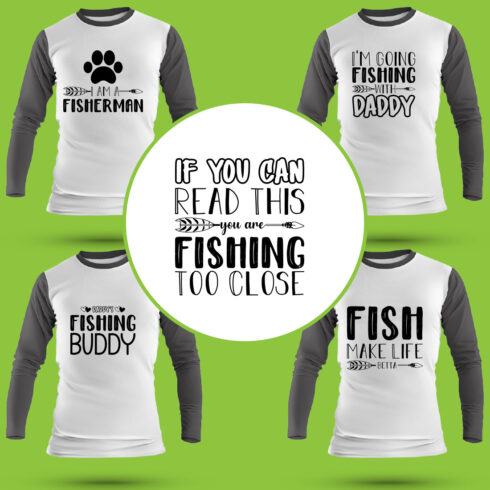 Fishing T Shirt Designs Bundle cover image.