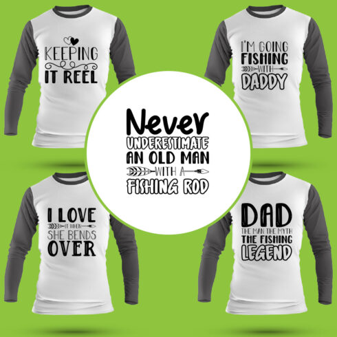 Fishing T Shirt Designs Bundle cover image.