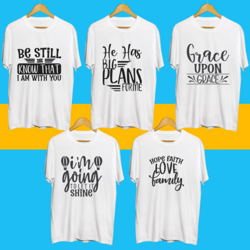 Jesus SVG T Shirt Designs Bundle cover image.