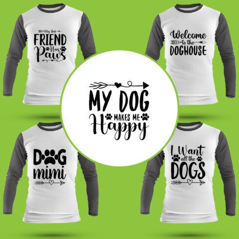 Dog T Shirt Designs Bundle cover image.