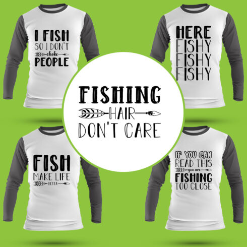 Fishing T Shirt Designs Bundle cover image.