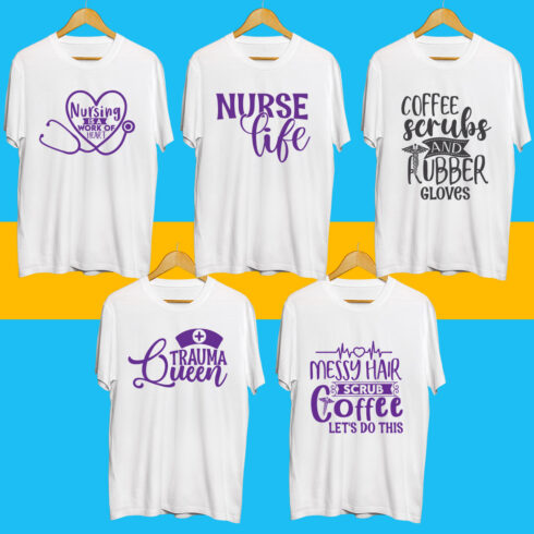 Nurse SVG Bundle cover image.