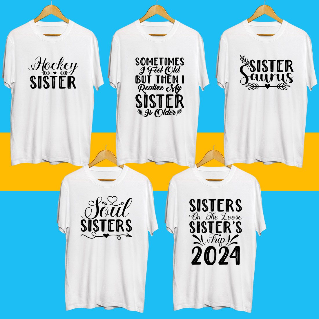 Sister SVG Bundle cover image.