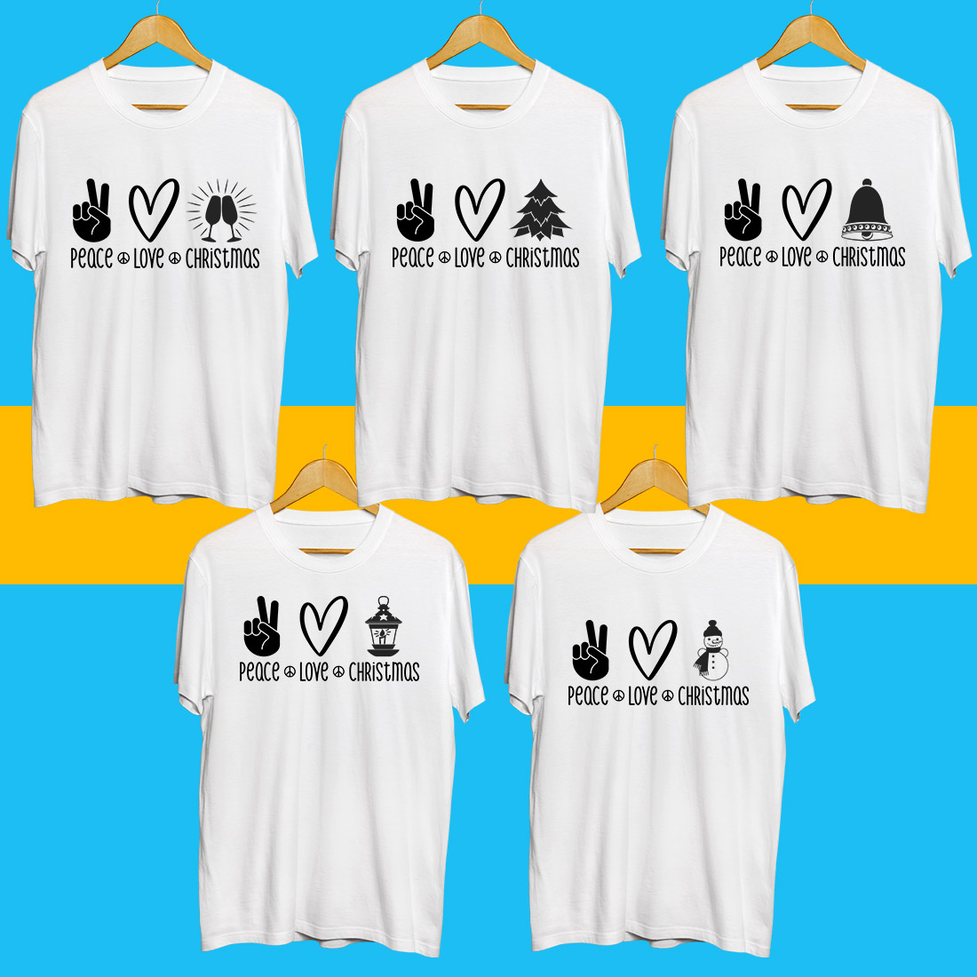 Peace love SVG Bundle preview image.