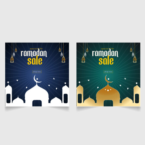 Ramadan sale social media post template design for social media banner cover image.