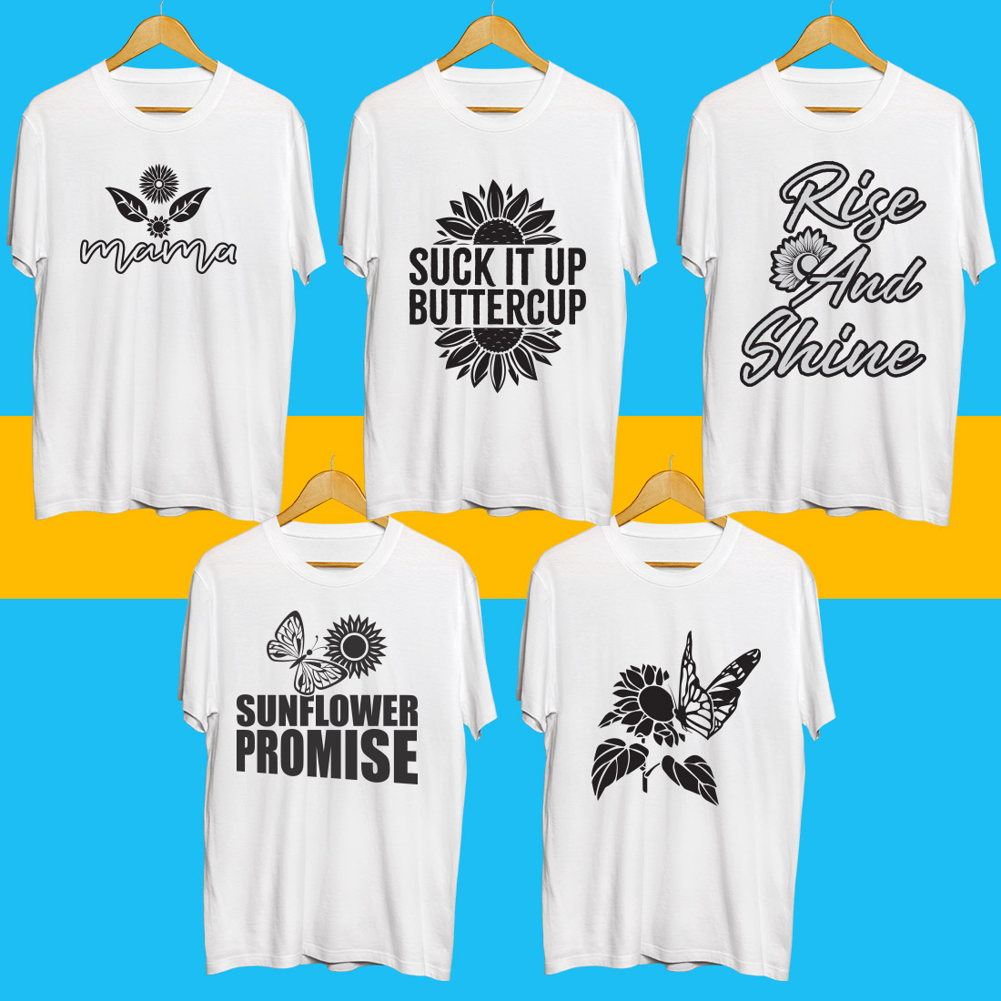 Sunflower SVG Bundle preview image.