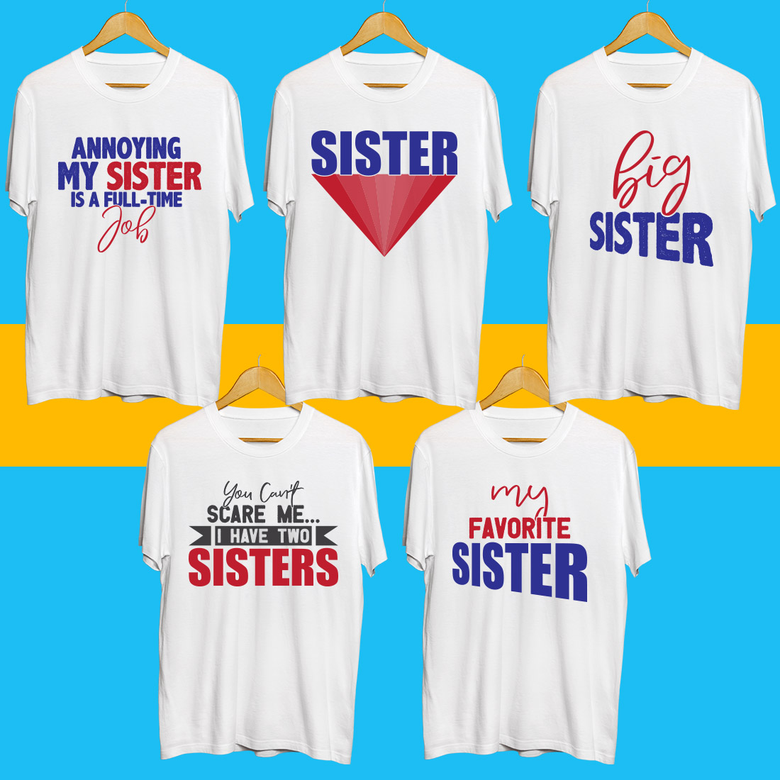 Sister Day SVG Bundle cover image.
