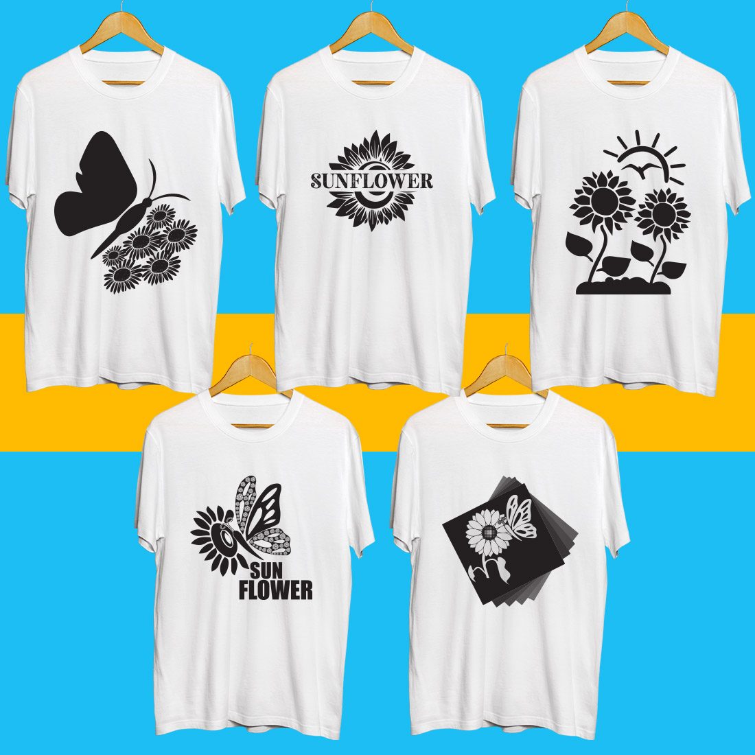 Sunflower SVG Bundle preview image.