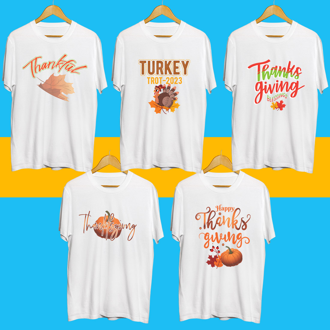 Thanksgiving SVG Bundle cover image.