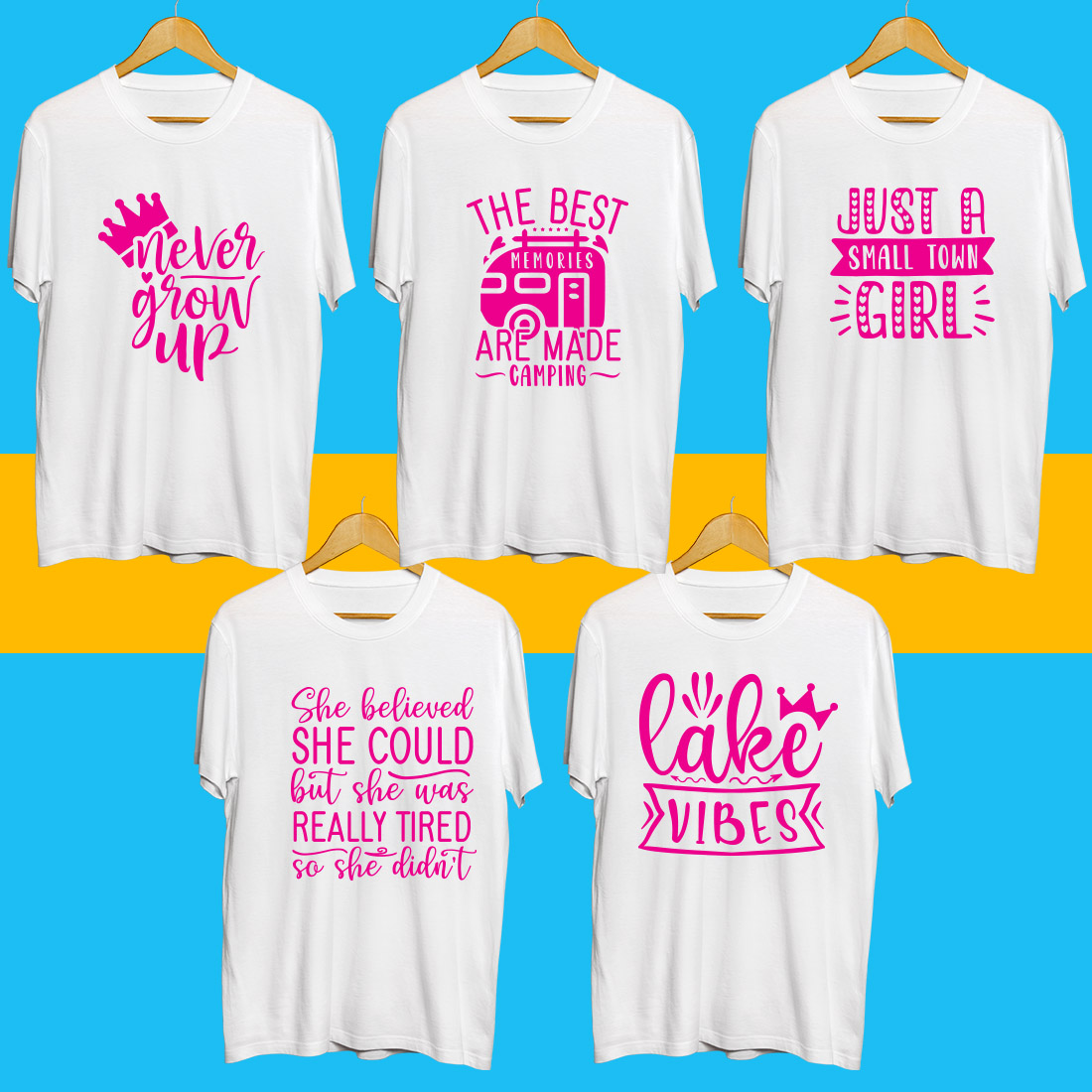 Inspiration SVG T Shirt Designs Bundle cover image.