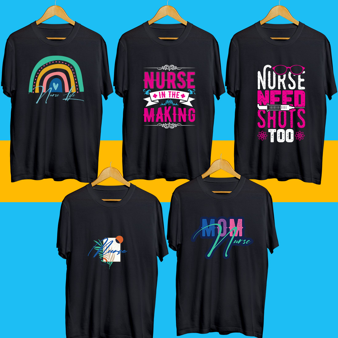 Nurse SVG Bundle cover image.