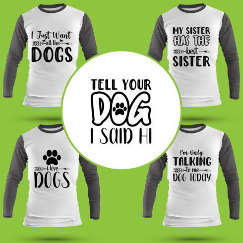 Dog T Shirt Designs Bundle cover image.