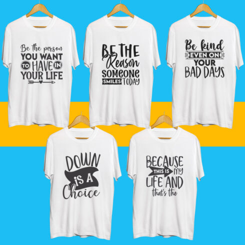 Inspiration SVG T Shirt Designs Bundle cover image.