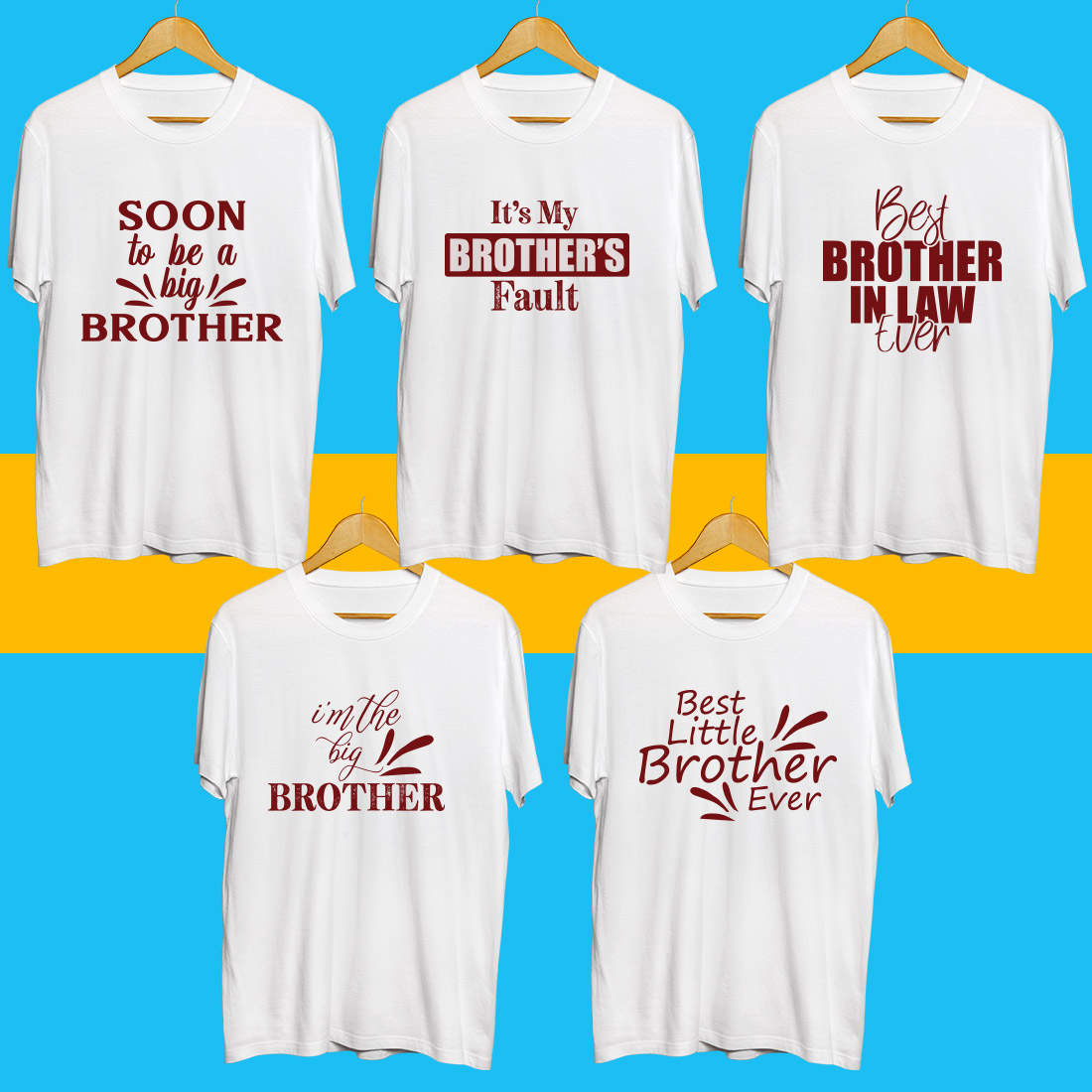 Brother Day T Shirt Bundle preview image.
