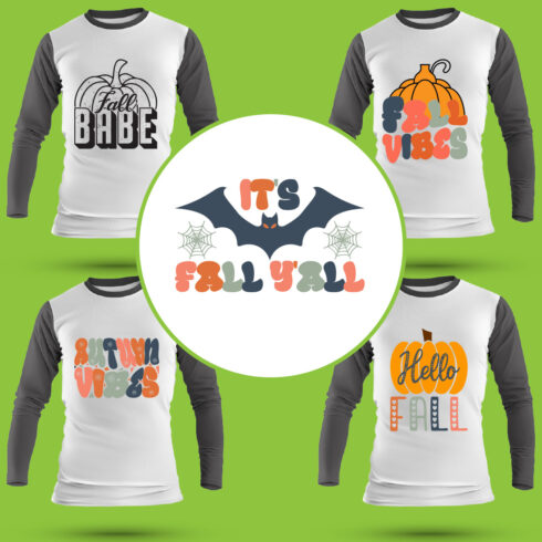 Fall T Shirt Designs Bundle cover image.