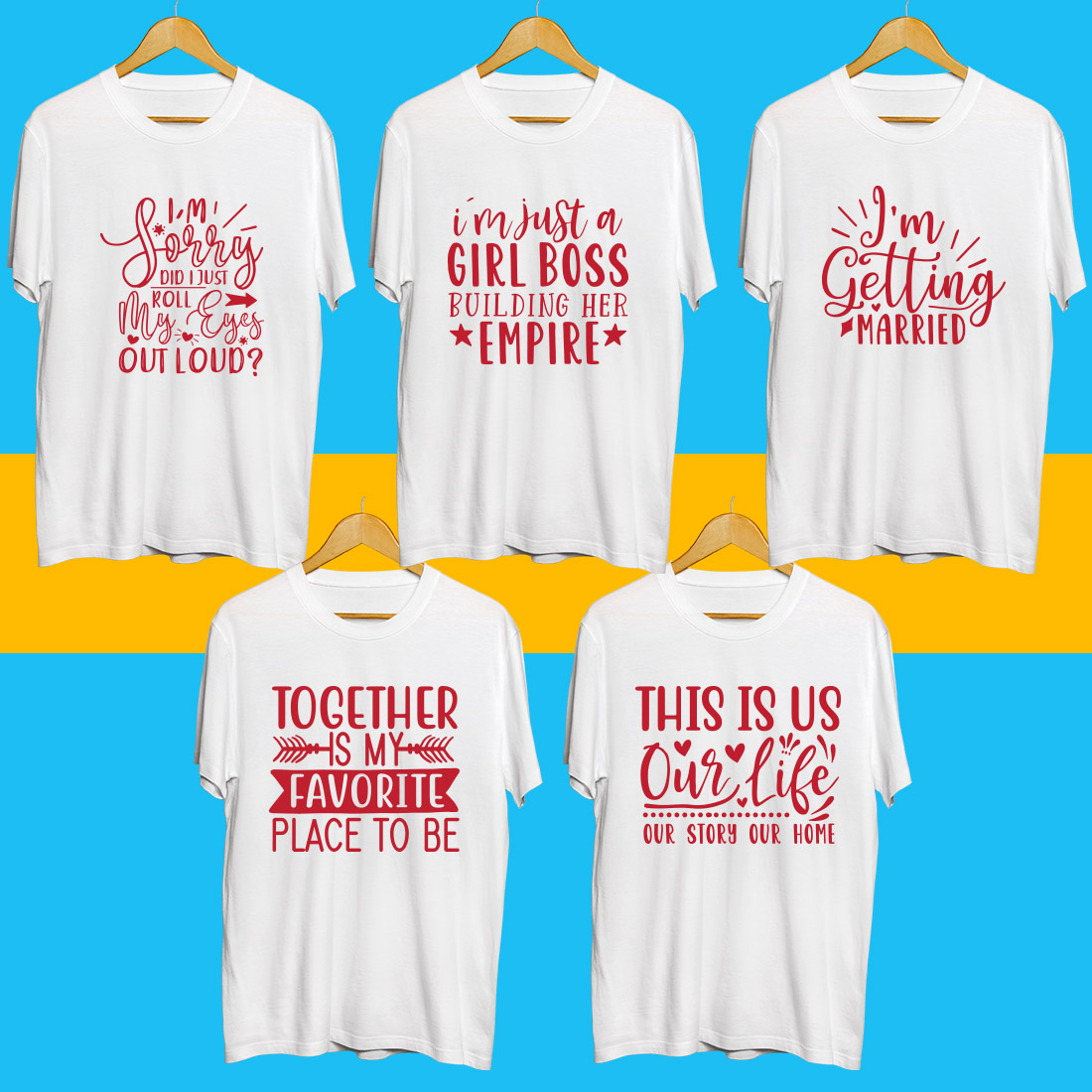 Inspiration SVG T Shirt Designs Bundle preview image.