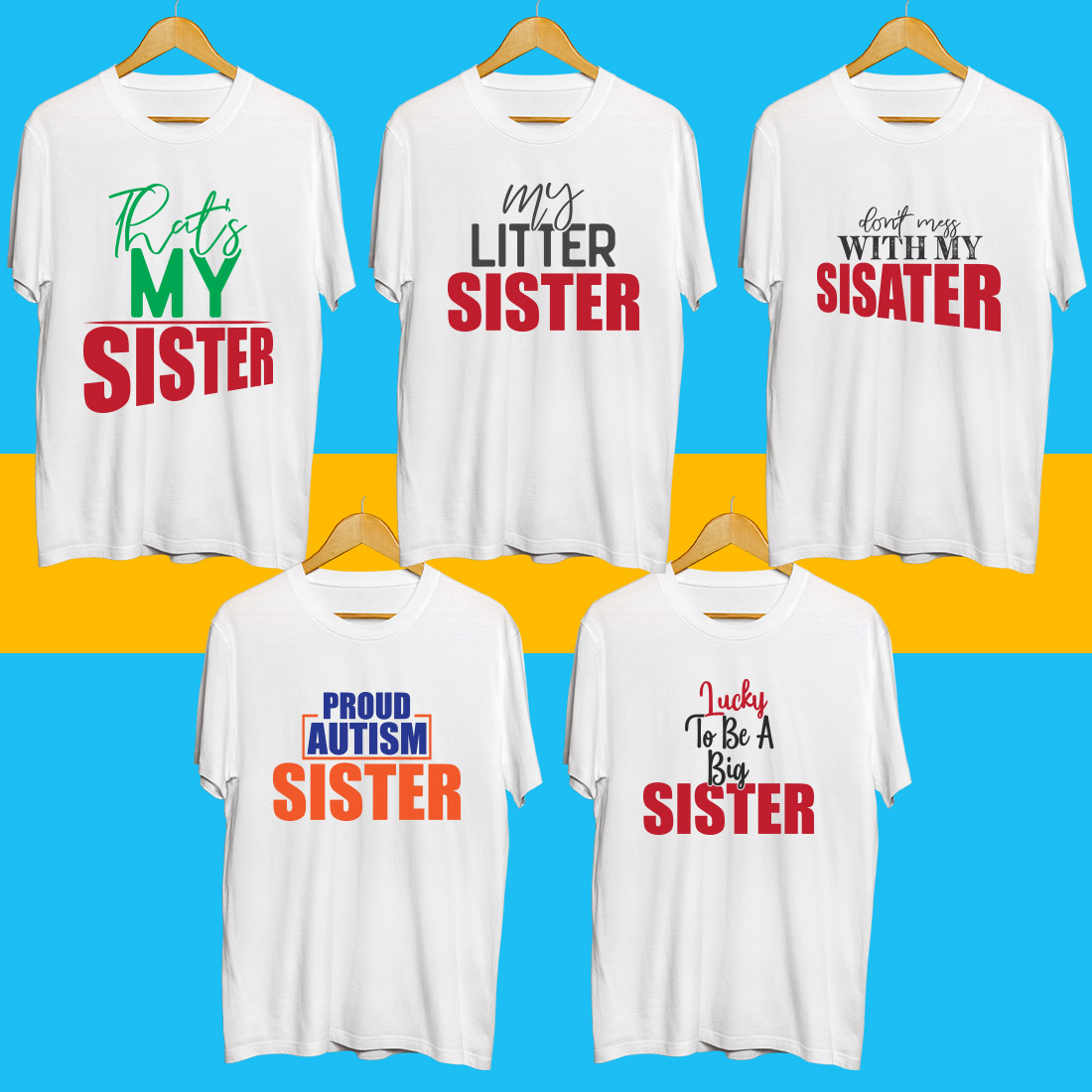 Sister Day SVG Bundle cover image.