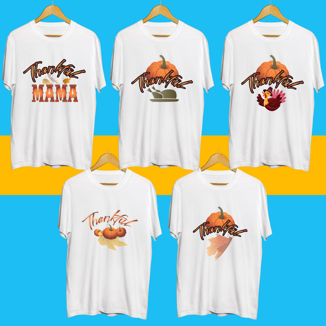 Thanksgiving SVG Bundle preview image.
