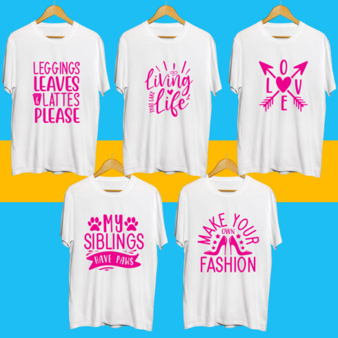 Inspiration SVG T Shirt Designs Bundle cover image.
