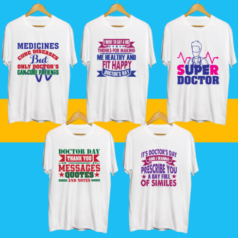 Doctor SVG T Shirt Designs Bundle cover image.