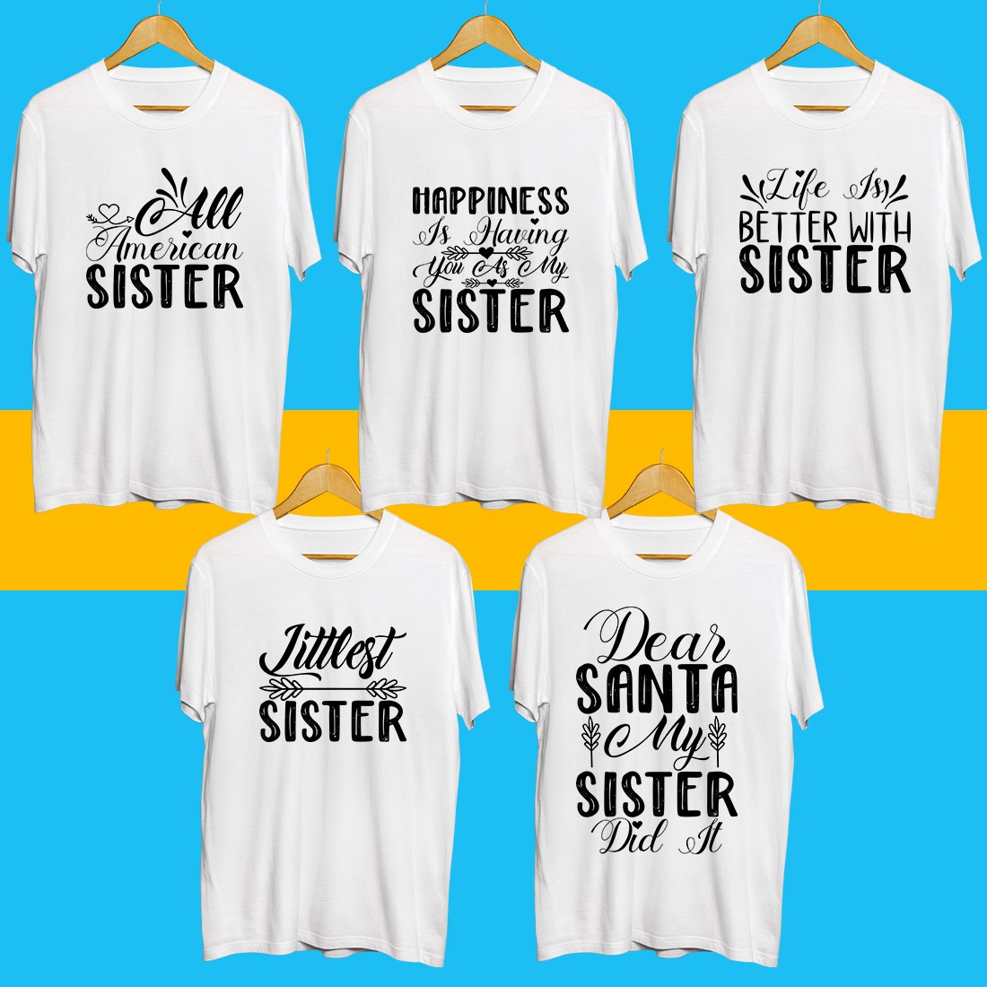 Sister SVG Bundle cover image.