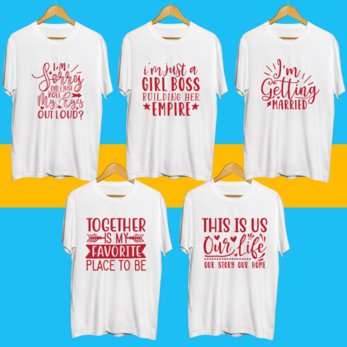 Inspiration SVG T Shirt Designs Bundle cover image.