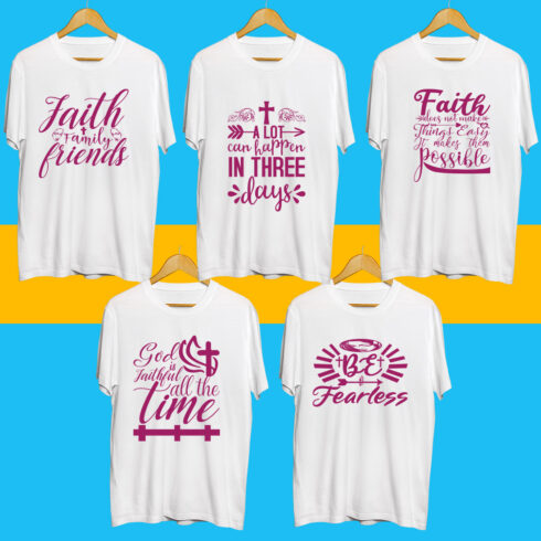 Jesus SVG T Shirt Designs Bundle cover image.