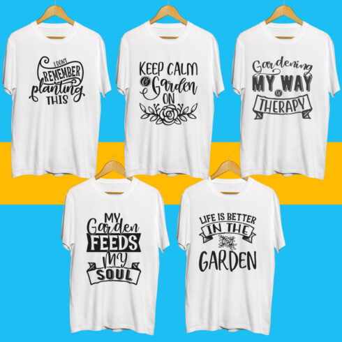 Gardening SVG T Shirt Designs Bundle cover image.