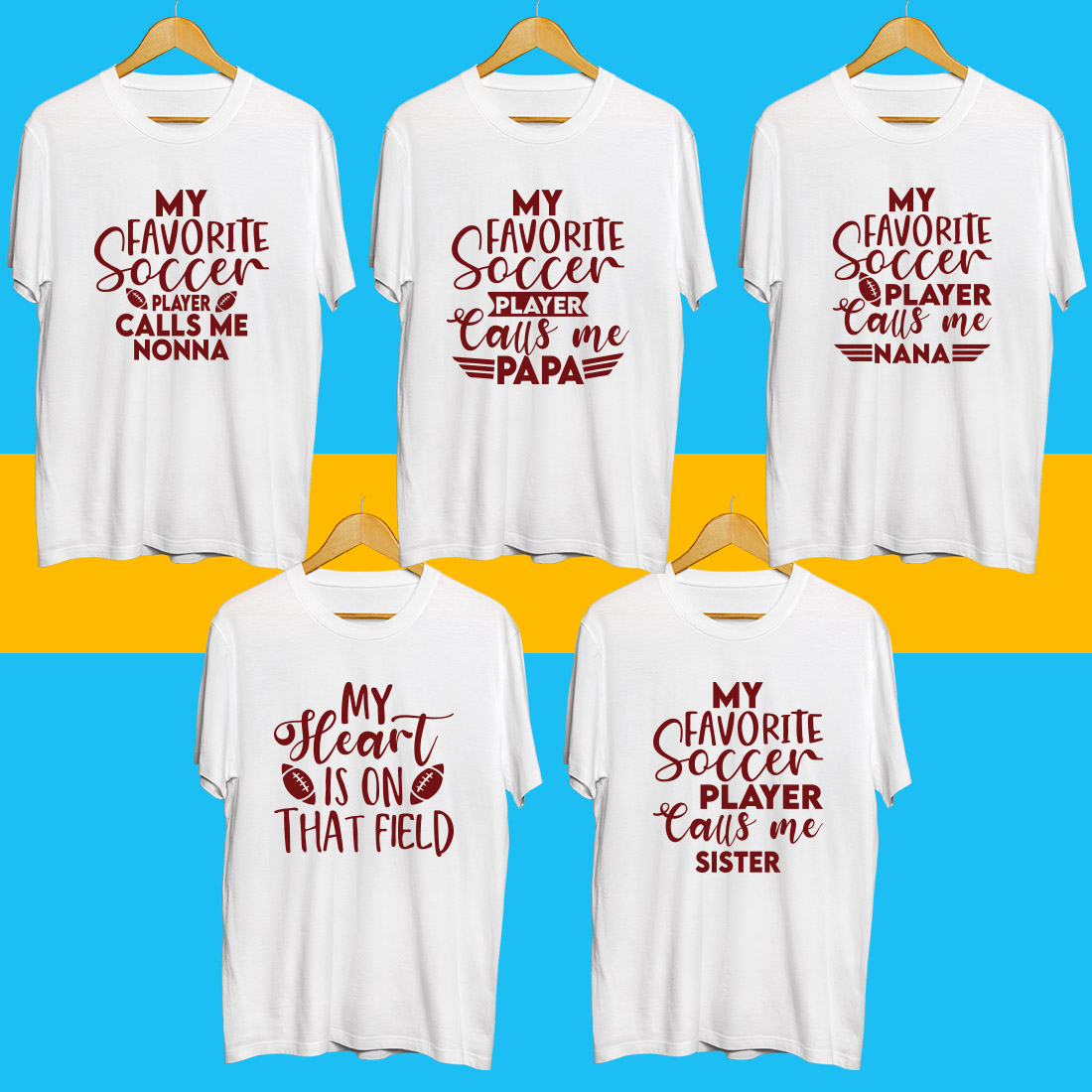 Soccer Day SVG Bundle preview image.