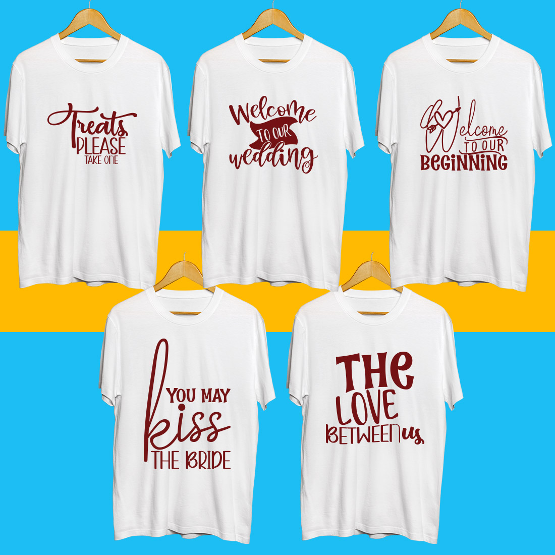 Wedding SVG Bundle preview image.