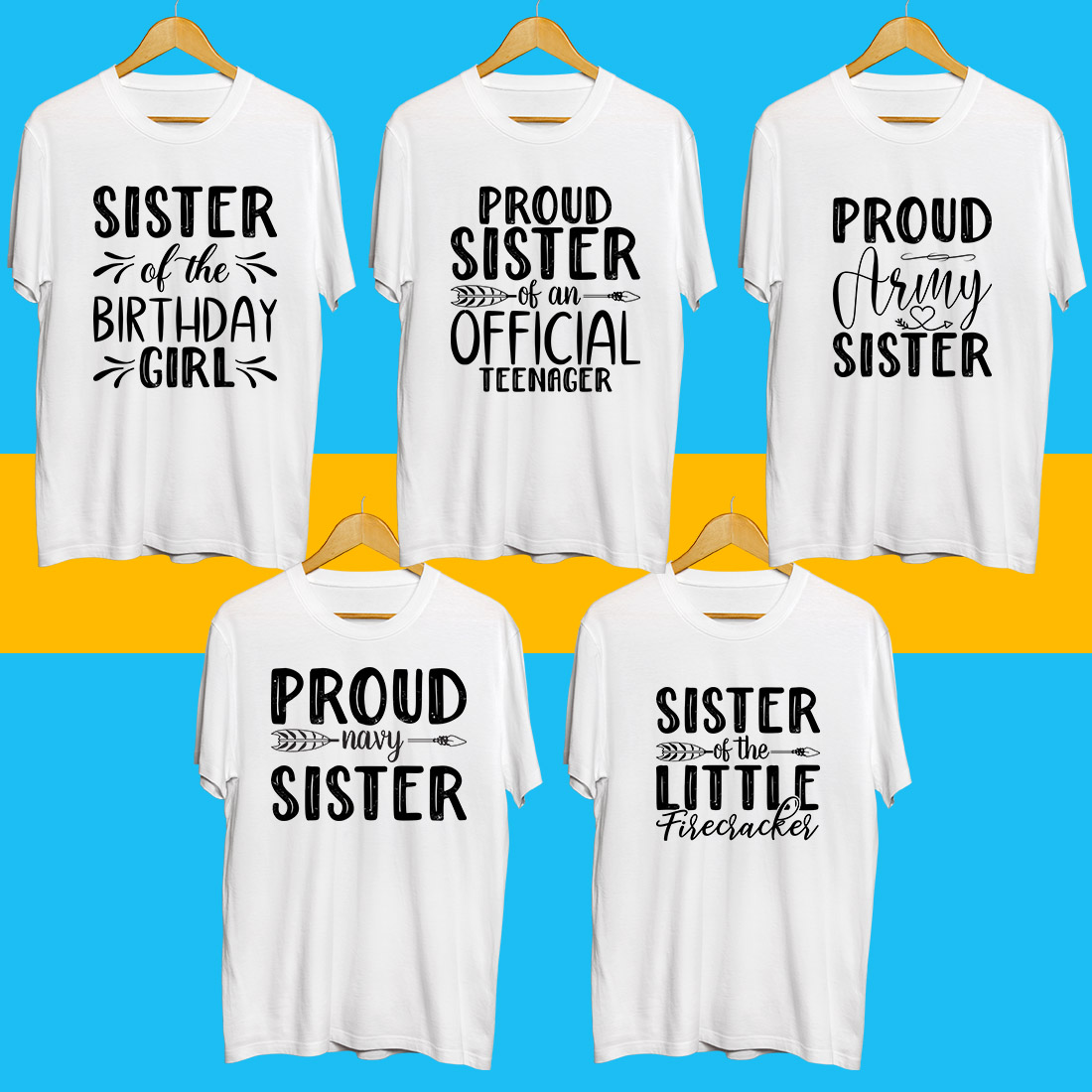 Sister SVG Bundle preview image.