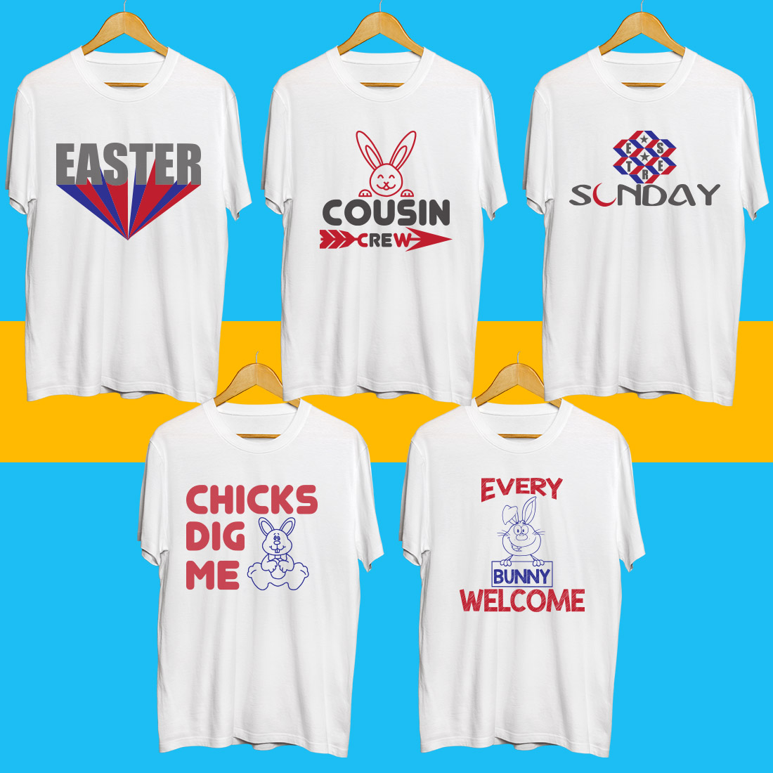 Easter Day T Shirt Bundle preview image.