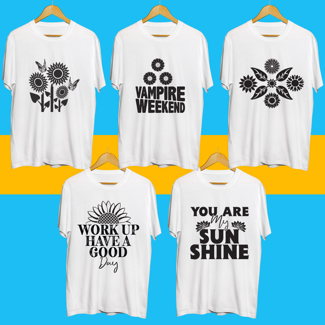 Sunflower SVG Bundle preview image.