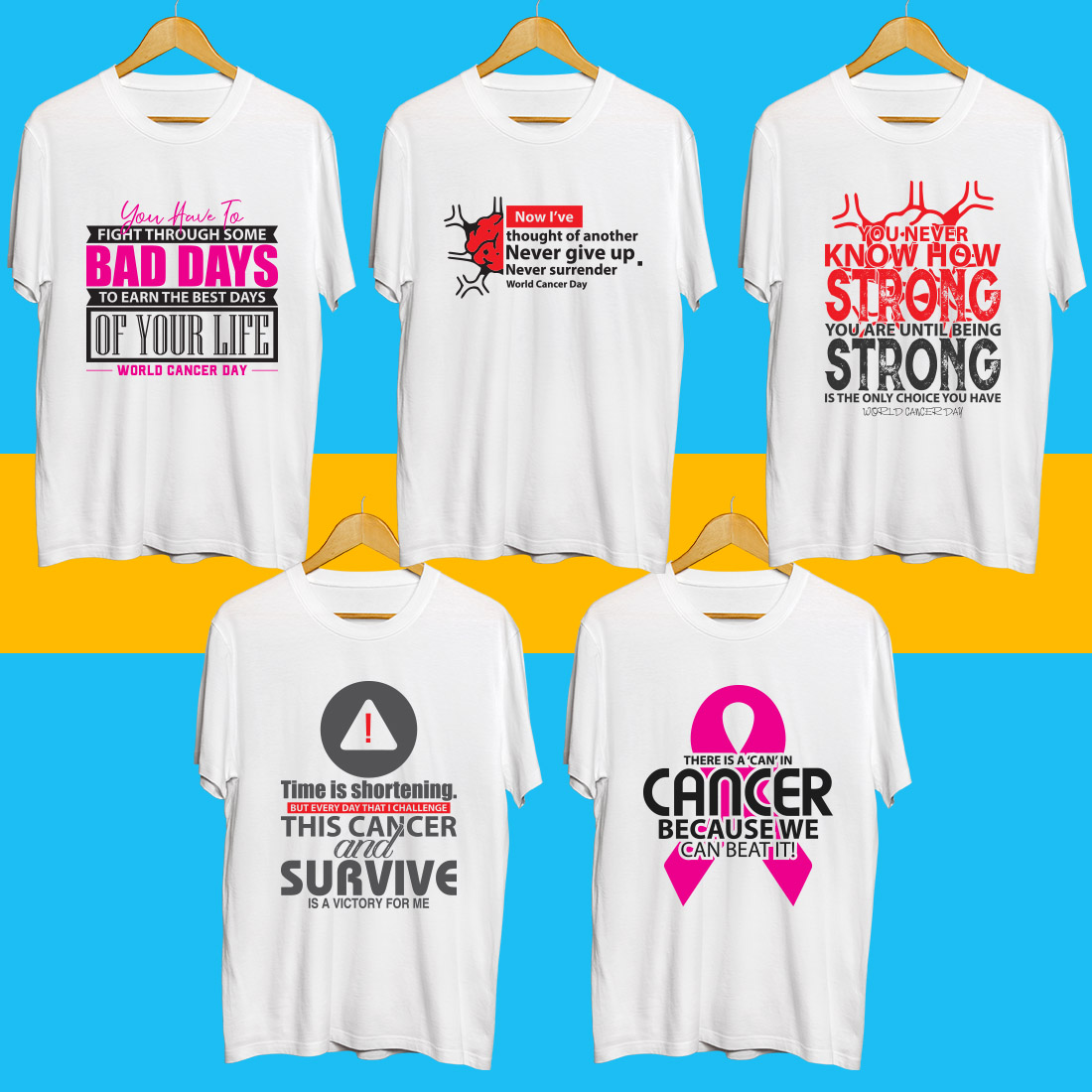 Cancer day SVG Bundle preview image.