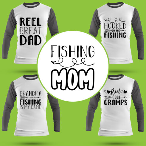 Fishing T Shirt Designs Bundle cover image.