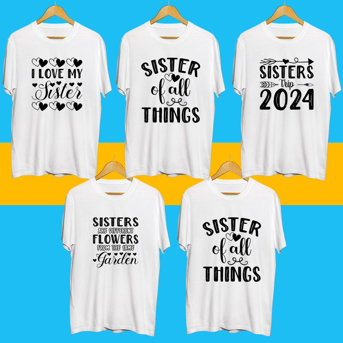 Sister SVG Bundle cover image.