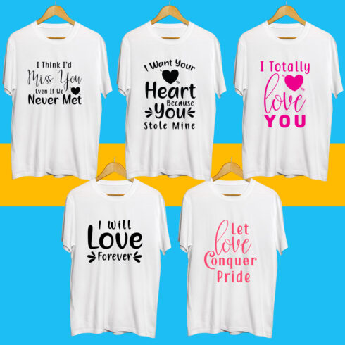 Valentines day SVG Bundle cover image.