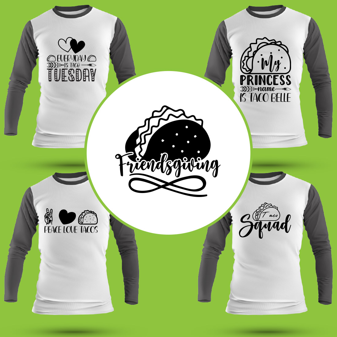 Giving Tuesday T Shirt Designs Bundle cover image.