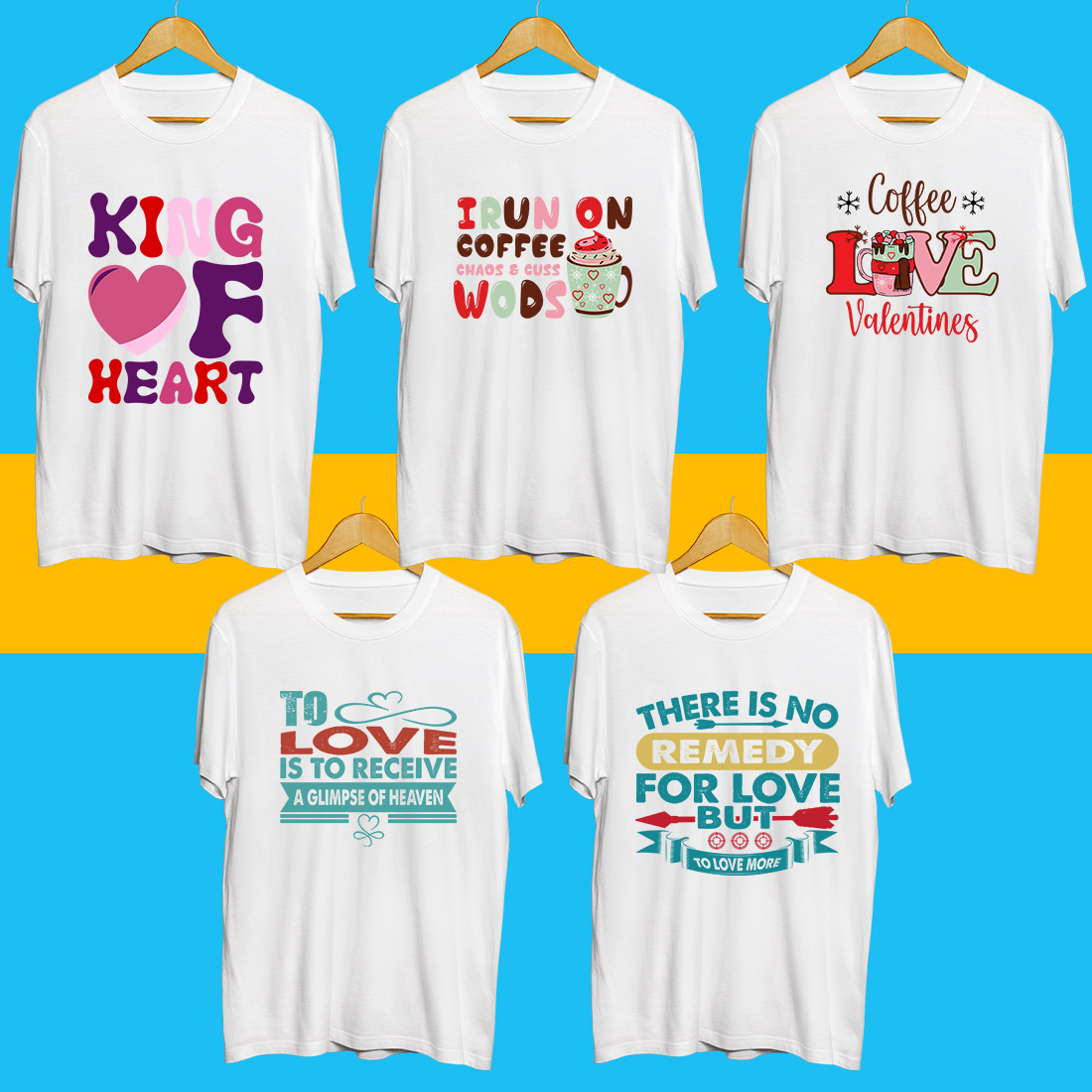 Valentine day SVG Bundle preview image.