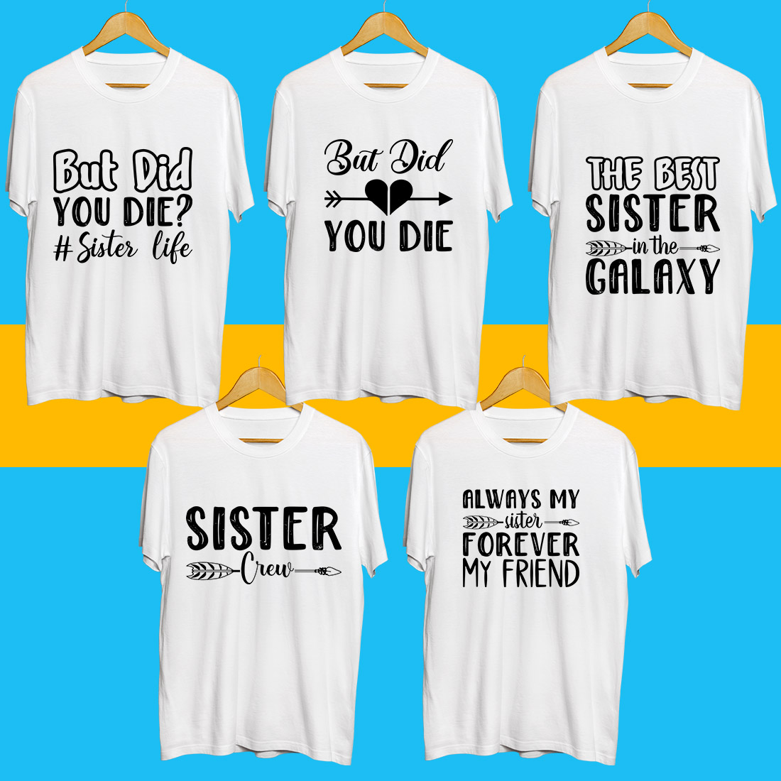 Sister SVG Bundle preview image.