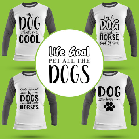 Dog T Shirt Designs Bundle cover image.